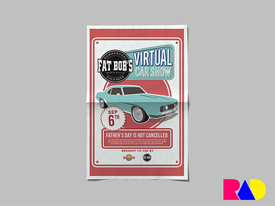 Virtual Car Show car classic car illustration poster poster a day poster art poster design type typeface typographic typography vintage vintage badge vintage car vintage cars vintage design vintage font vintage illustration vintage logo