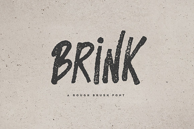 Brink - Brush Font album brush comic cover creativemarket font gaming grunge logo poster script strong title typeface urban