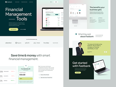 Fastbank - Homepage concept finance finance management tools gradient mesh landing page smooth gradient web design website