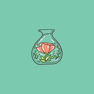 Plants Jar design illustration