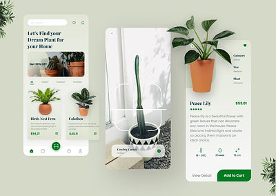 MyPlants - Plants App branding delivery design graphic design plant plants plants app ui