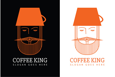 Coffee King Logo coffee coffee cup coffeeshop logo logo design logodesign logos