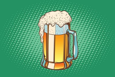 Foamy Beer Mug design illustration