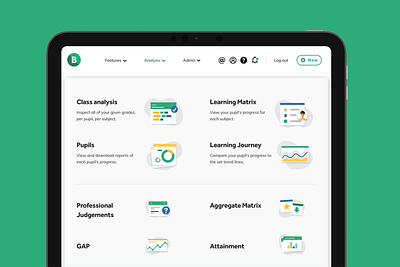 Educational Software Nav Menu icon icons modal nav navbar navigation bar navigation design navigation menu ui ui ux ui design uidesign ux ux design