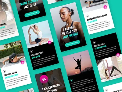 Webstories Template amp ampstories branding design google stories template ui uidesign uidesigns wearehybreed web webstories xd design