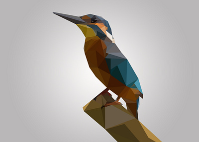 BIRD Lowpoly Art animal bird birds design illustration logo lowpoly lowpolyart panda vector