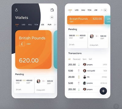 Wallet App app flat ios ux