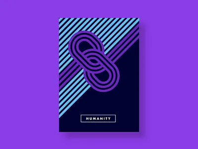 Poster Humanity branding chain humanity link poster poster art poster design
