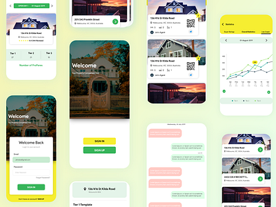 I-Verve Property Application app design best design design flat ui i verve material ui minimal popular popular design property property search ui ux ux design