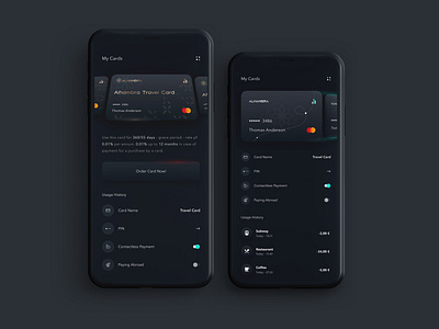 My Cards | Alhambra Debt Paying & Finance 3d card app app design app designer creditcard debit card design dribbble futuristic ui histroy innovative design minimalist order card ui ui trends uidesign uiux user interface design ux