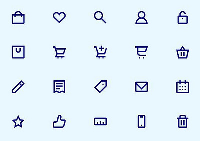 Shopi E Commerce Icon Set