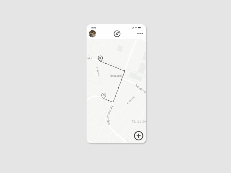 020 020 animation black and white dailyui dailyui020 design figma location location tracker map mobile prototype animation ui ux