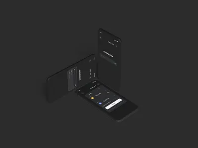 Crypto DeFi Dark Theme app bitcoin blockchain btc crypto defi minimal minimalist ui ux wallet