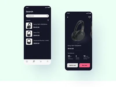E-Commerce App dailyui ecommerce headphone