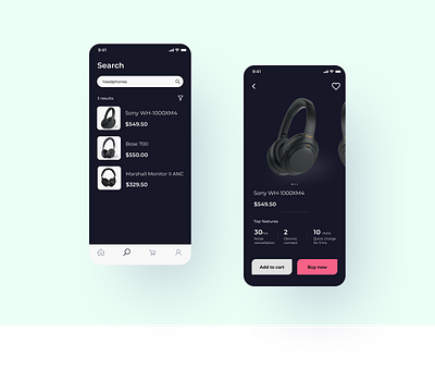 E-Commerce App dailyui ecommerce headphone