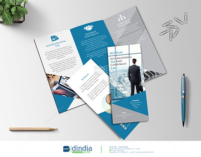 Trifold Brochure advertising agency branding brochure business business brochure clean company corporate creative customizable financial indesign letter marketing modern multipurpose print print ready pro