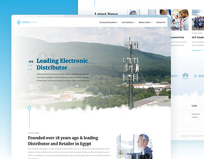 Union Group | Landing page communication design landing landing page telecommunication