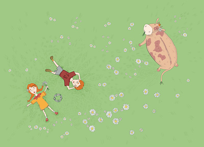 Meadow animal illustration book illustration comic cute art digital illustration fairytale funny illustration illustration picture book procreate