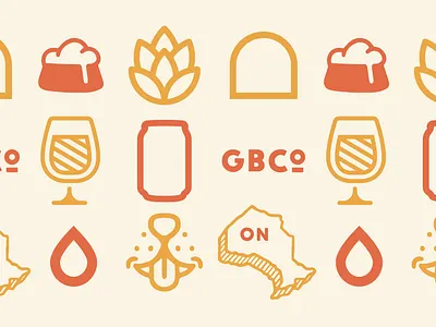 Goodboy Brewing Co elements badge branding iconography illustration lettering linework stamp typography