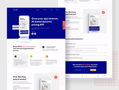 Boost API Project api branding clean design landing logo logodesign minimal minimalism minimalistic mockup modern navigation ui ux web design webdesign website website design websites