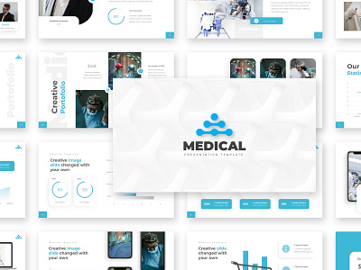 Medical - Hospital Service Presentation branding business covid19 creative design doctor healthcare hospital keynote medical pharmacy presentation service vaccine