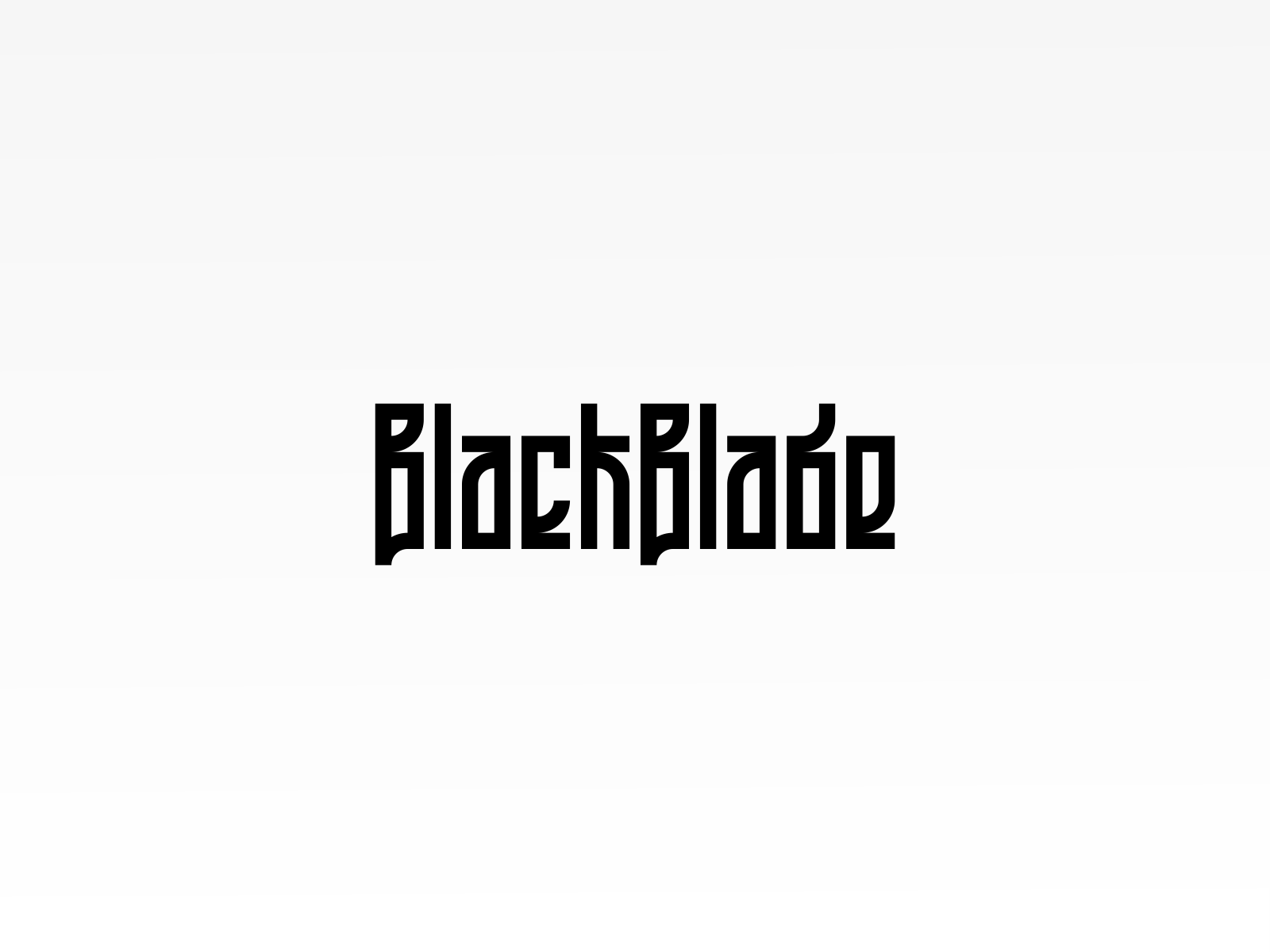 [ WIP ] - Black Blade black black and white blade branding brandits geometric logo logotype minimal razor type typography