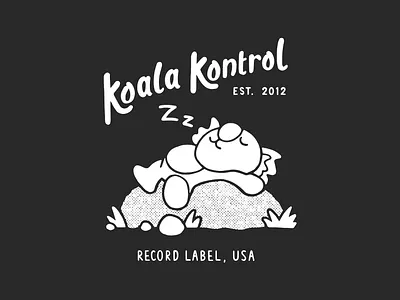 Koala Kontrol apparel artwork artwork illustration koala lettering lockup tee texture tshirt typography