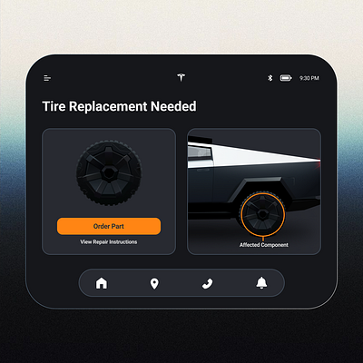 Modular Car UI app branding concept cyberpunk cybertruck design elonmusk product design telsa ui ux web