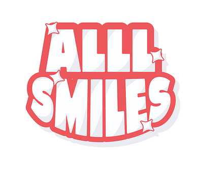 ALLL SMILES graphic design typography