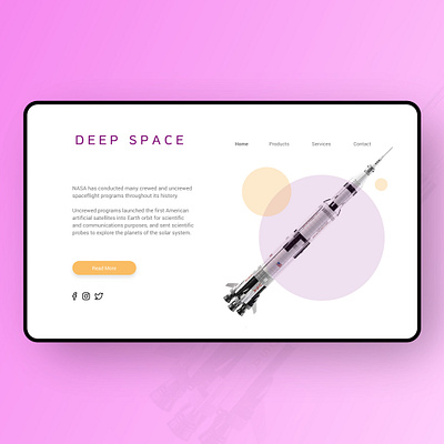 Deep Space design ui uiux web webdesign