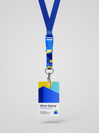 PDP Lanyard brand identity corporate id lanyard solar startup tech