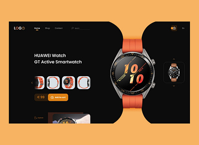 Smart Watch Web site design smartwatch ui uidesign website website design