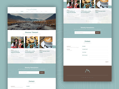 Landing Page Design | TILAMORK landing page landing page design lifestyle lifestyle brand tilamork website concept website design