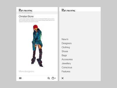 Fashion shop mobile layouts design ecommerce design fashion grafician hamburger menu layout design layout exploration menu bar menu design minimal minimalist simple ui uidesign