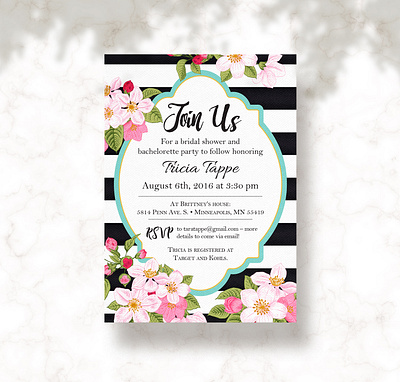 Bridal Shower Invitation design