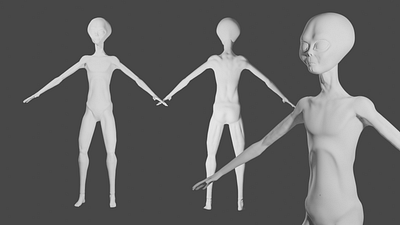 alien 3d artist alien aliens blender character design full illustration logo sculpt speed sketch