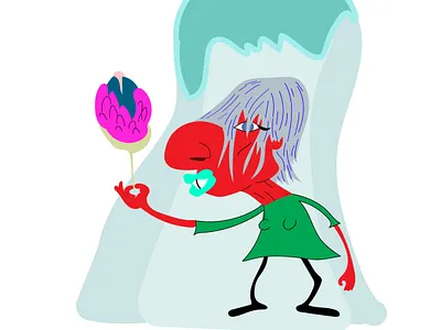 Rose cartoon illustration illustrator vector