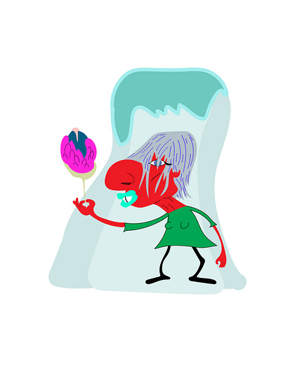 Rose cartoon illustration illustrator vector