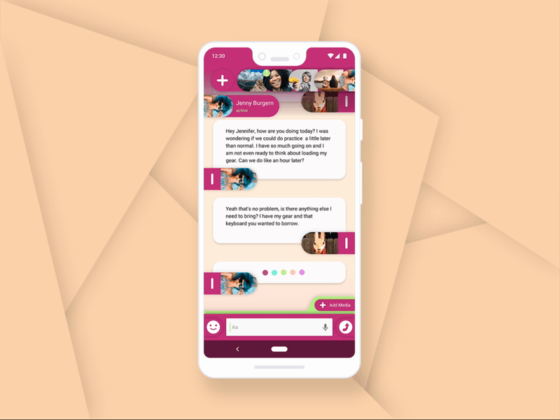 DailyUI 013 - Direct Messaging dailyui design prototype animation ui ux