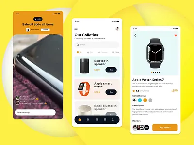 Live Shopping Ecommerce Marketplace App app broadcast design ecommerce ecommerce design ios live shopping app livestream marketplace mobile app mobile app design mobile ui mvp online online store shopping app showcase streaming streaming app uiux