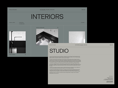 Interior Design Studio – 01 branding creative design graphic design minimal studio typography ui web design website website design