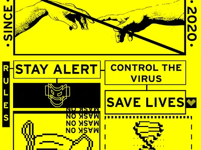 COVID-19 Poster art branding design flat illustration illustrator logo typography vector