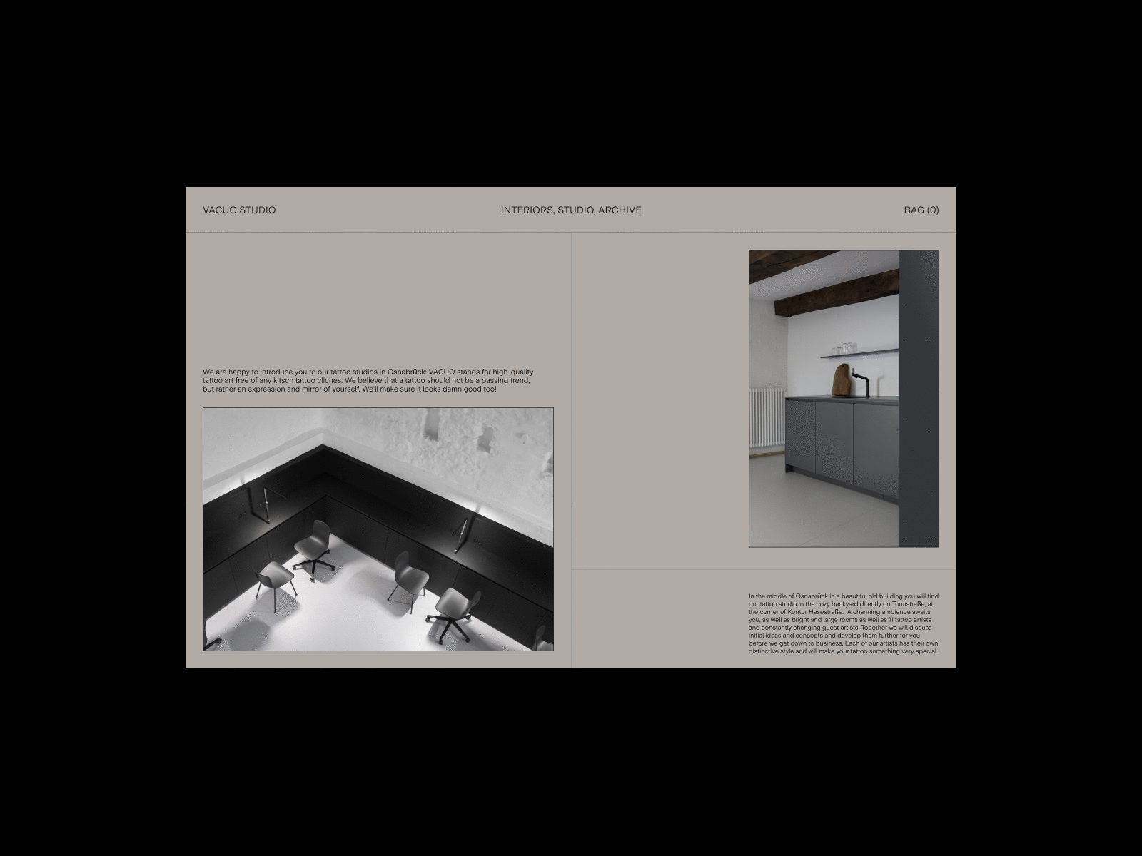 Interior Design Studio – 02 branding creative design graphic design minimal typography ui web design website website design