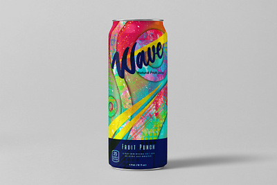 Wave Natural Fruit Drink - Concept Design abstract branding design graphic design illustration packaging product