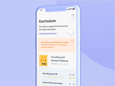 Gamified Math-learning app animation app app design apple child children courses curriculum game games interaction monster students study teach training ui ux