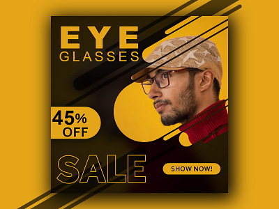 eyeglasses banner banner ad design eyeglasses graphic design