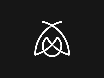 fly app black brand branding design logo mark minimal simple white