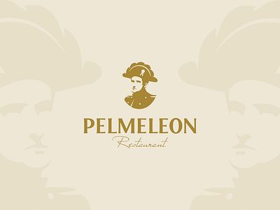Pelmeleon design dumpling hat logo napoleon pelmenis ravioli restaurant