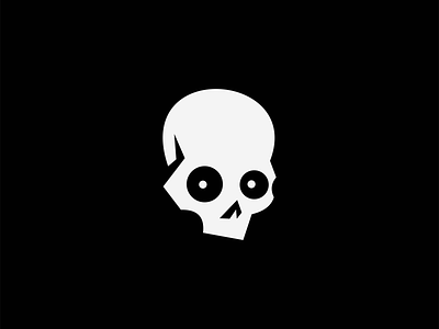 Skull Logo branding character dark dead death design flat horror icon identity illustration logo mark mascot original premium skeleton skull symbol vector