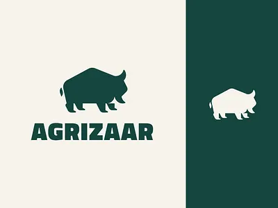 Agrizaar Logo (Unused Mark) abstract logo animal icon animal logo design bison logo buffalo logo icon simple logo